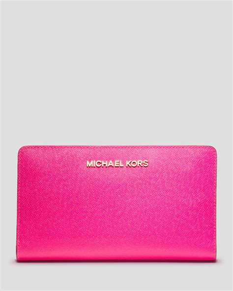 michael kors large envelope wallet|michael kors pink wallet sale.